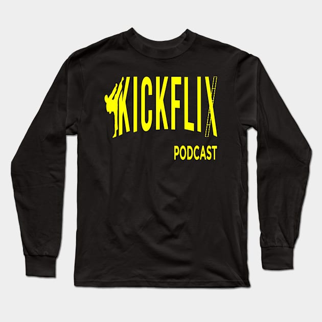 KickFlix Podcast Long Sleeve T-Shirt by GeekBro Podcast Network